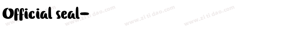 Official seal字体转换